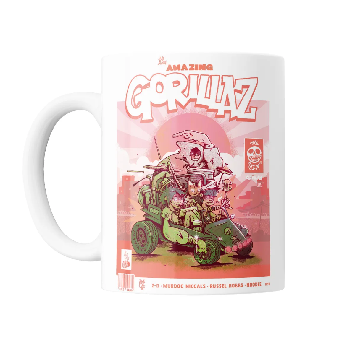 Taza de Cerámica Gorillaz The Amazing Gorillaz Cover Retro - vista 2