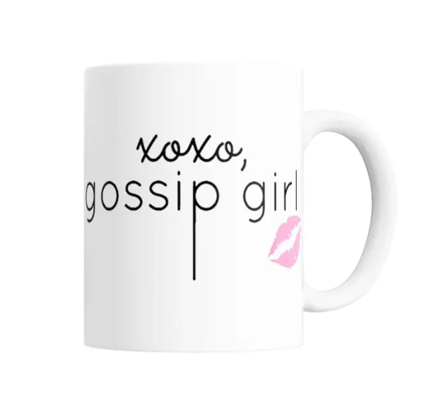 Taza de Cerámica Gossip Girl XOXO con Beso