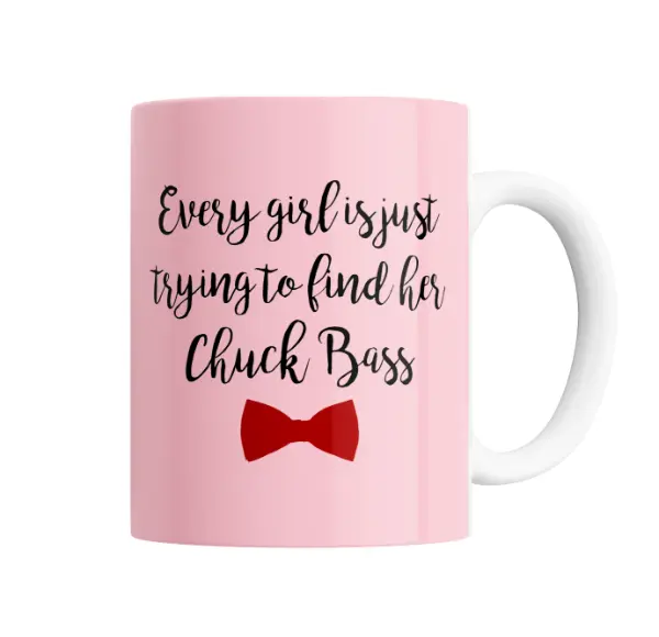 Taza de Cerámica Gossip Girl Every Girl Is Just Trying to Find Her Chuck Bass
