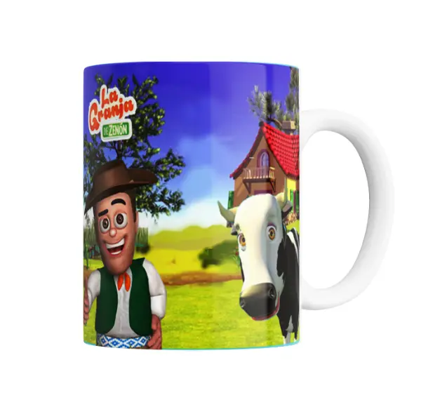 Taza de Cerámica La Granja de Zenón Zenón y Vaca