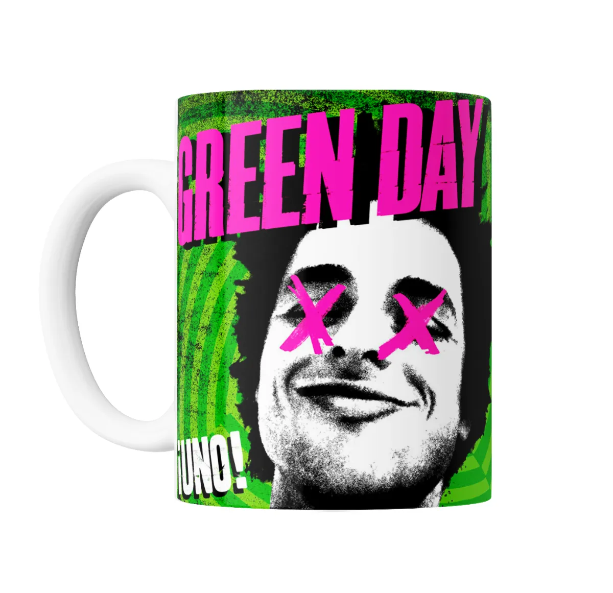 Taza de Cerámica Green Day Uno! Cantante Pink X - vista 2
