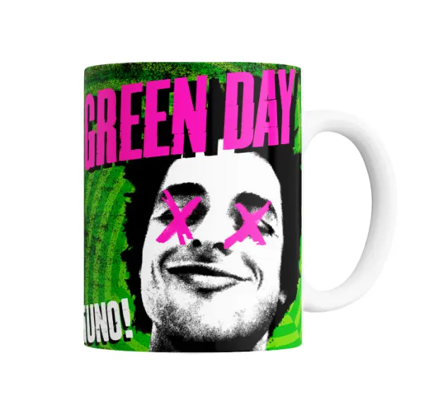 Taza de Cerámica Green Day Uno! Cantante Pink X