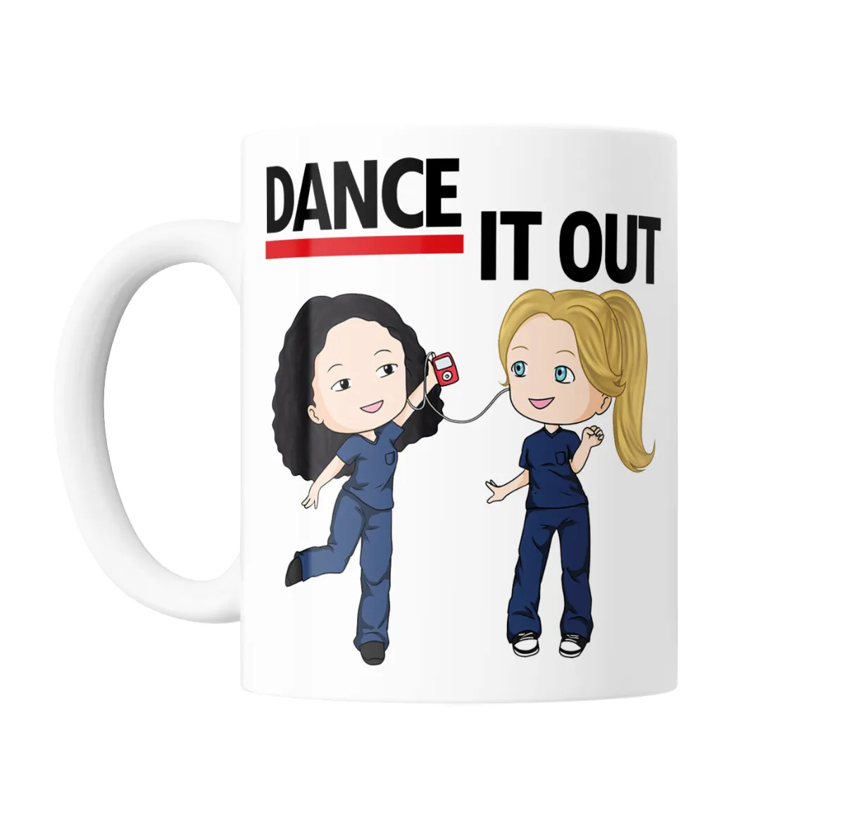 Taza de Cerámica Grey's Anatomy Dance It Out Meredith y Cristina - vista 2
