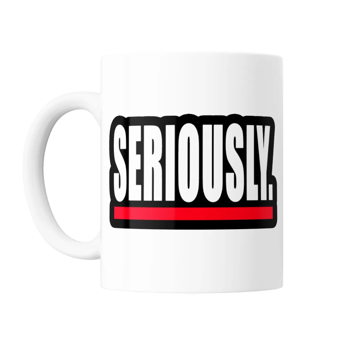 Taza de Cerámica Greys Anatomy Seriously Logo Negro y Rojo - vista 2