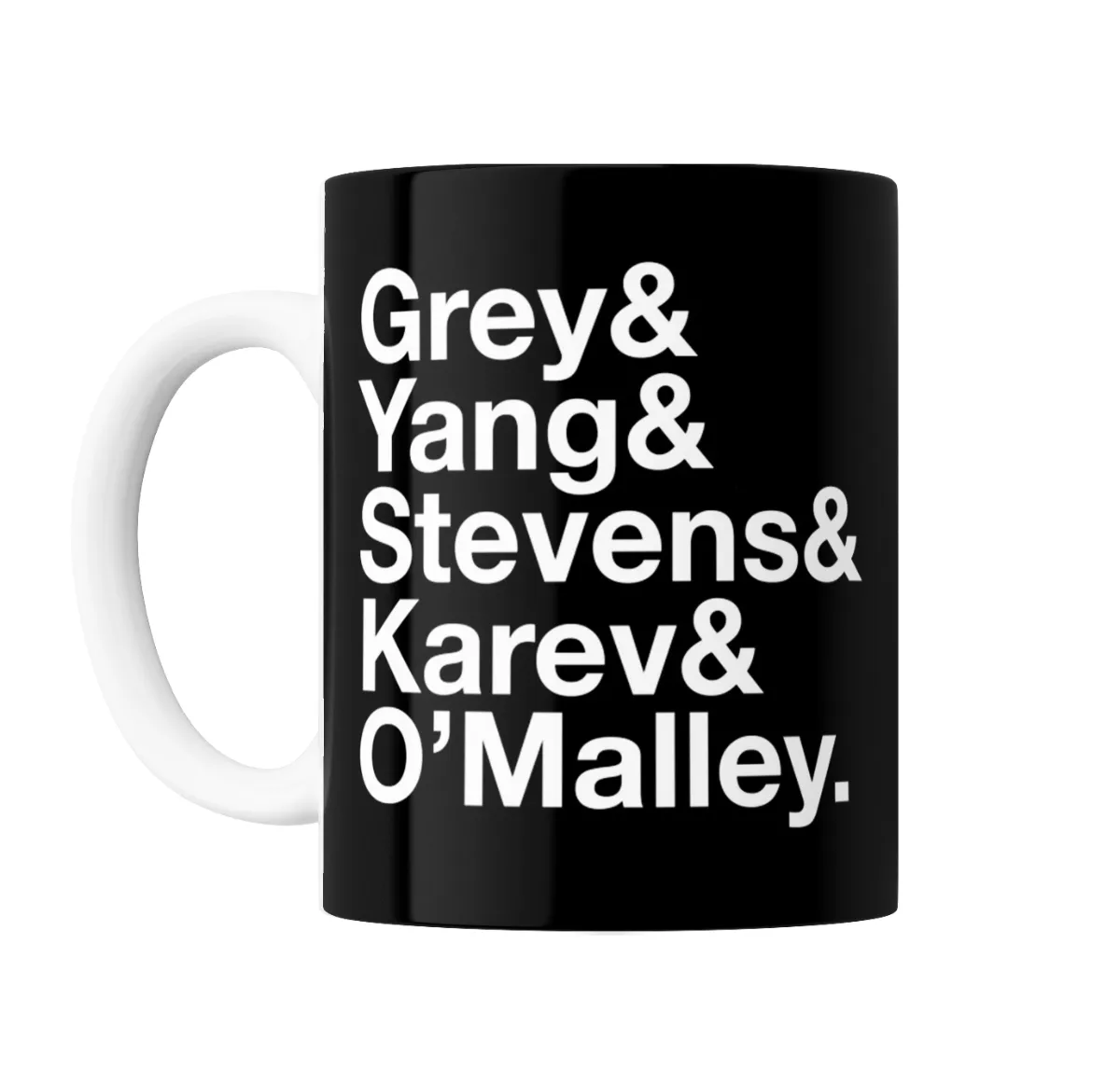 Taza de Cerámica Grey's Anatomy Apellidos Personajes - vista 2