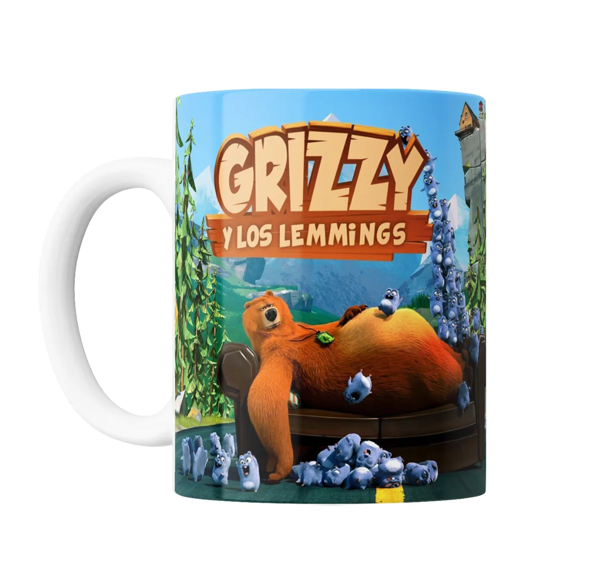 Taza de Cerámica Grizzy y los Lemmings - vista 2