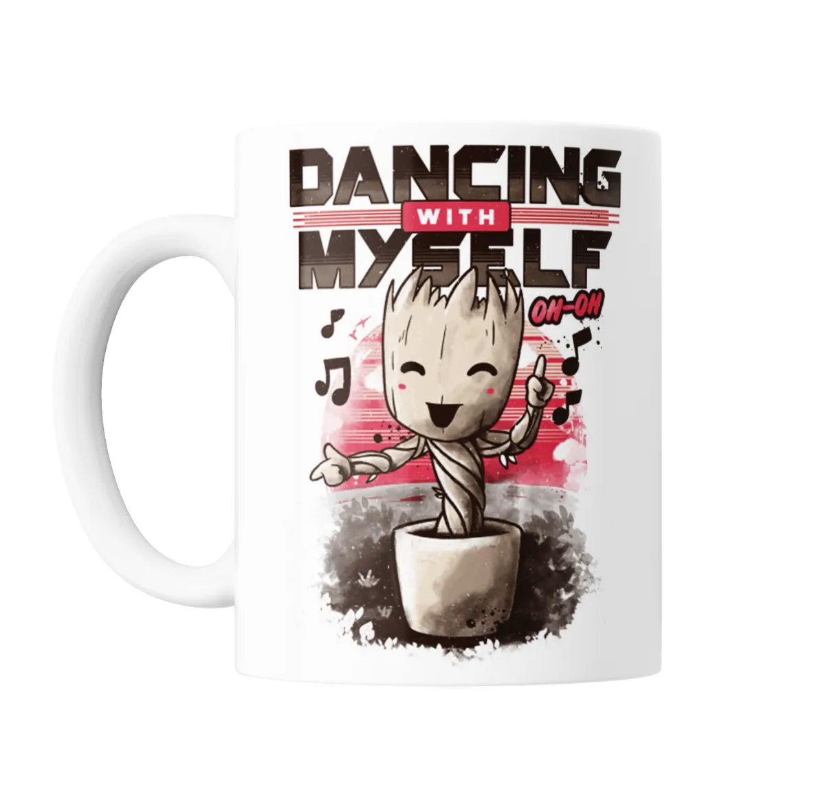 Taza de Cerámica Groot Dancing with Myself - vista 2