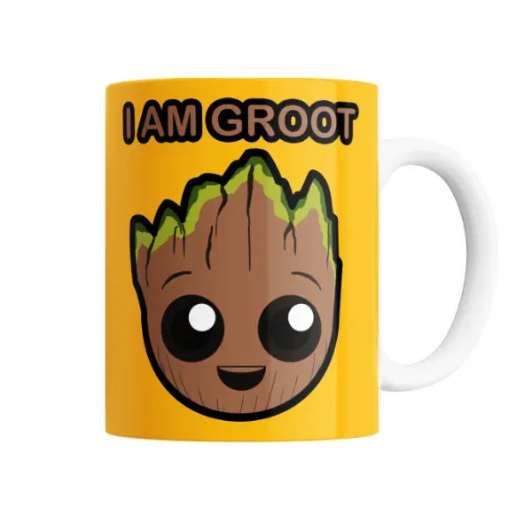 Taza de Cerámica Groot I Am Groot Kawaii