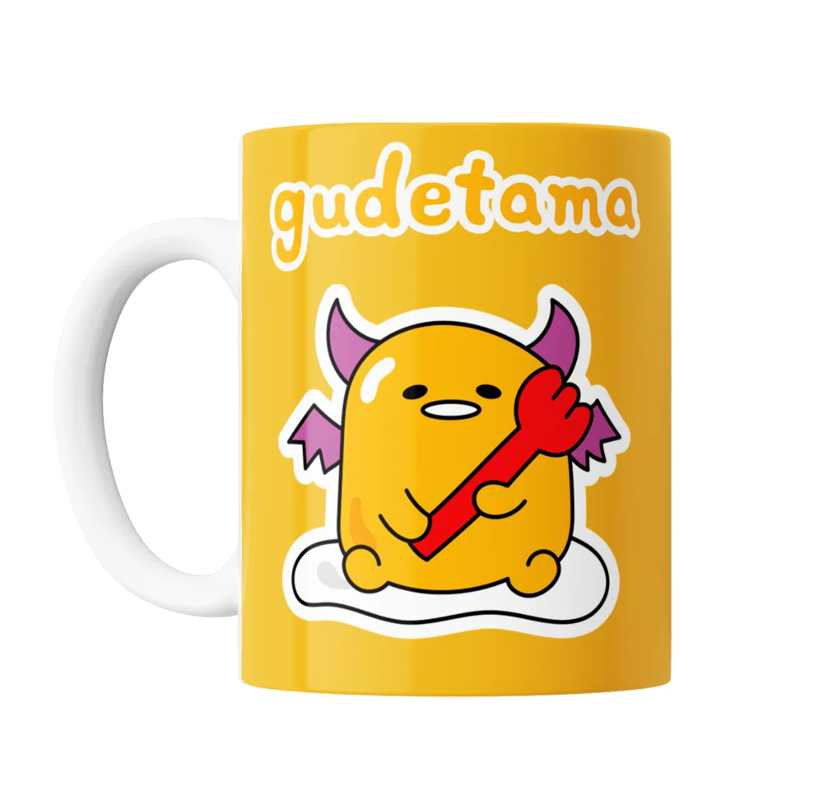 Taza de Cerámica Gudetama Demonio con Tridente - vista 2