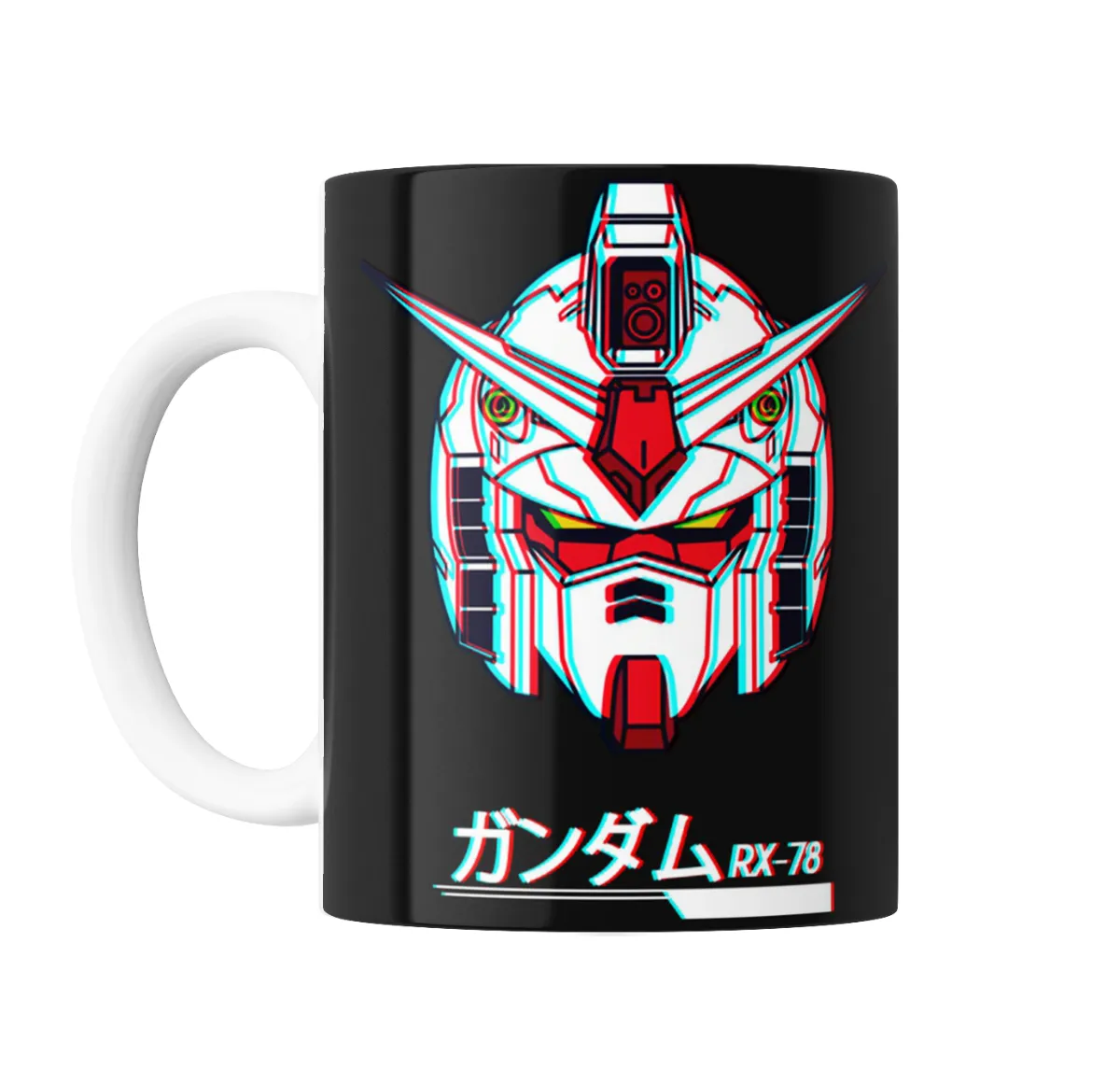 Taza de Cerámica Gundam RX-78 Cabeza Glitch - vista 2