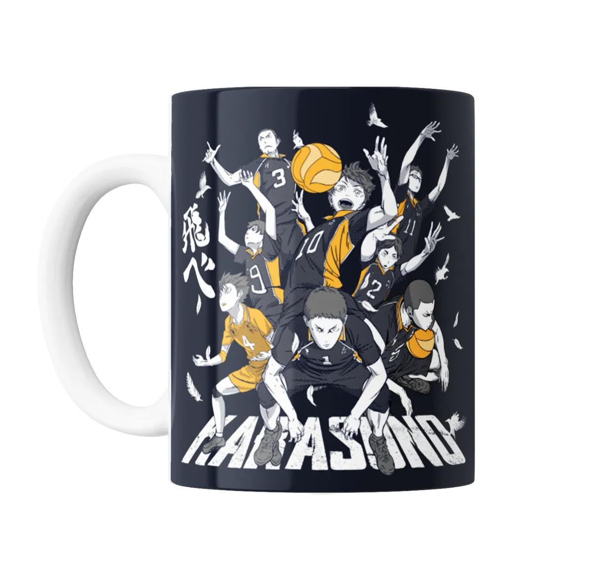 Taza de Cerámica Haikyuu Karasuno Equipo de Voley - vista 2