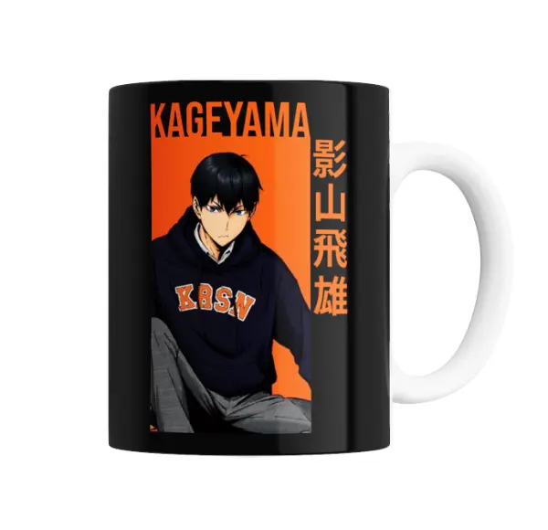 Taza de Cerámica Haikyuu Kageyama Tobio Naranja