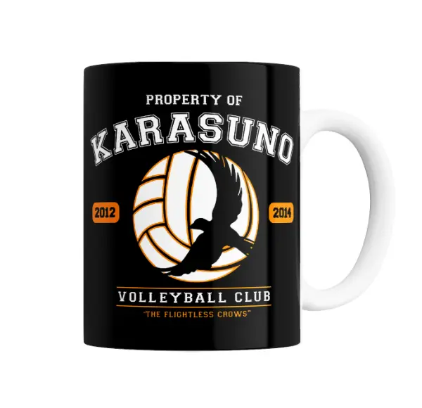 Taza de Cerámica Haikyuu Karasuno Volleyball Club