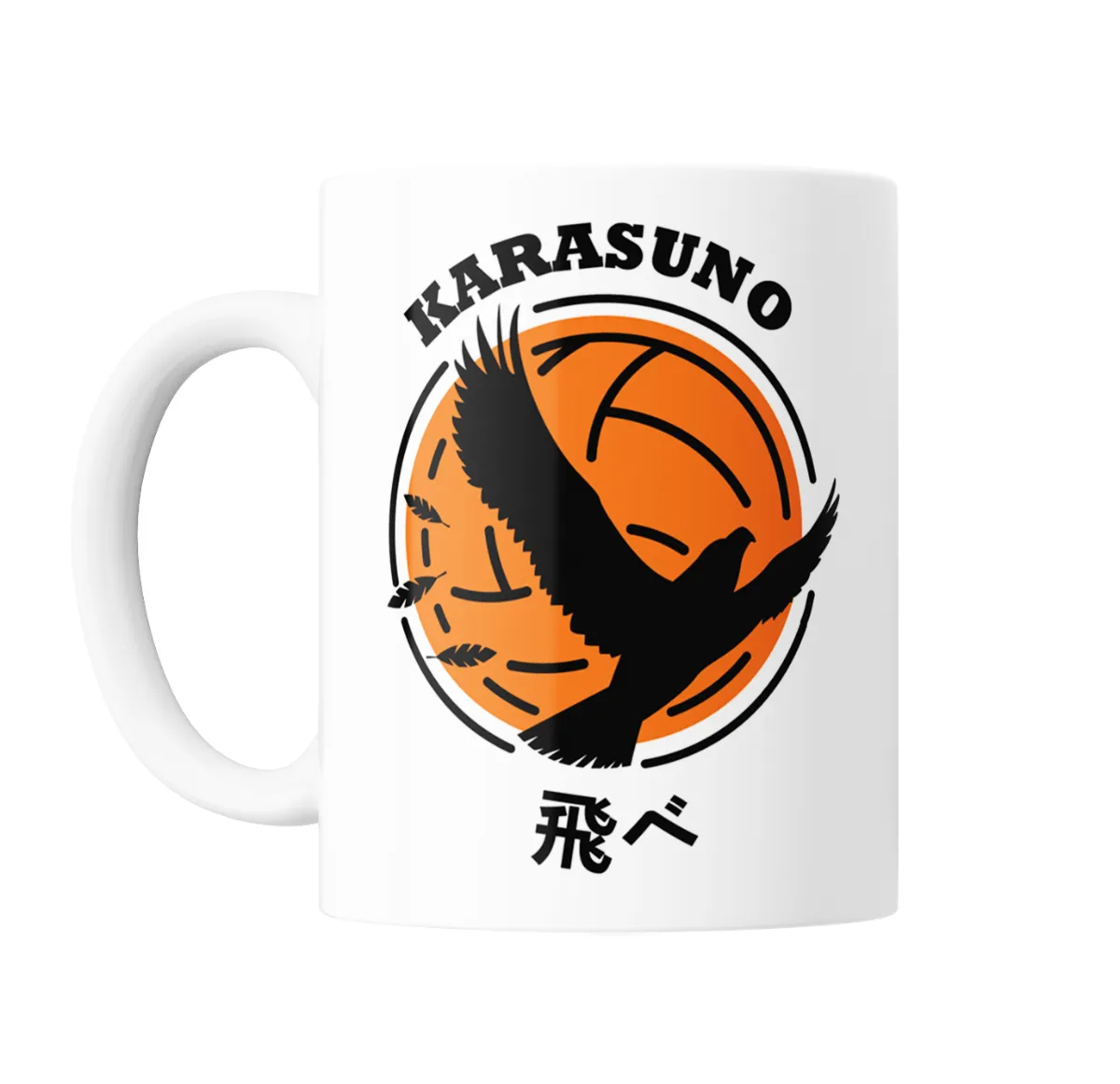 Taza de Cerámica Haikyuu Karasuno Cuervo Volador - vista 2