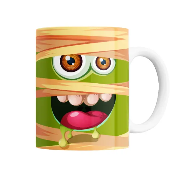 Taza de Cerámica Halloween Momia Monstruo