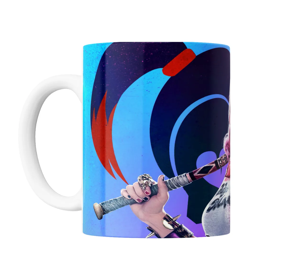 Taza de Cerámica Harley Quinn Suicide Squad Bate y Pistola - vista 2