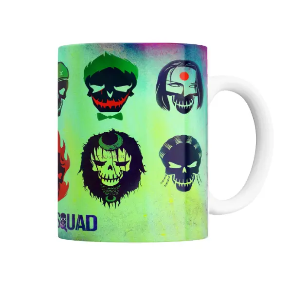 Taza de Cerámica Suicide Squad Harley Quinn Calaveras