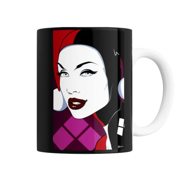 Taza de Cerámica Harley Quinn Pop Art