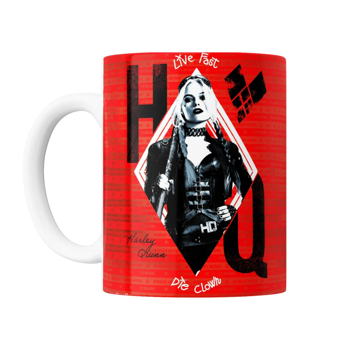 Taza de Cerámica Harley Quinn Live Fast Die Clown - vista 2
