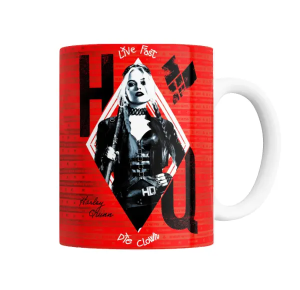 Taza de Cerámica Harley Quinn Live Fast Die Clown