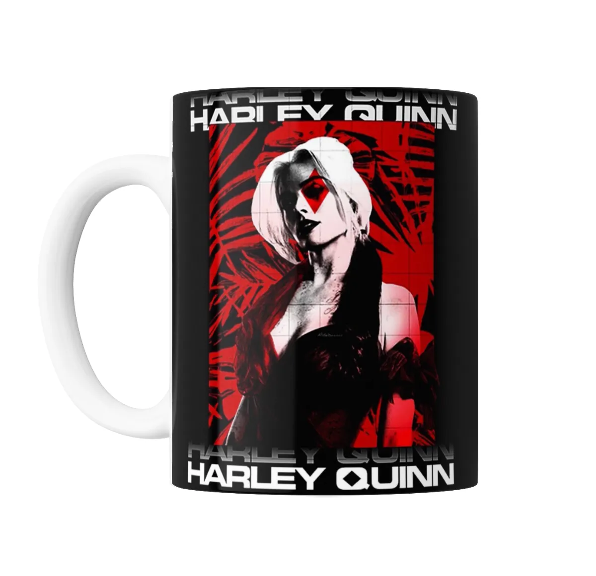 Taza de Cerámica Harley Quinn Rojo y Negro - vista 2