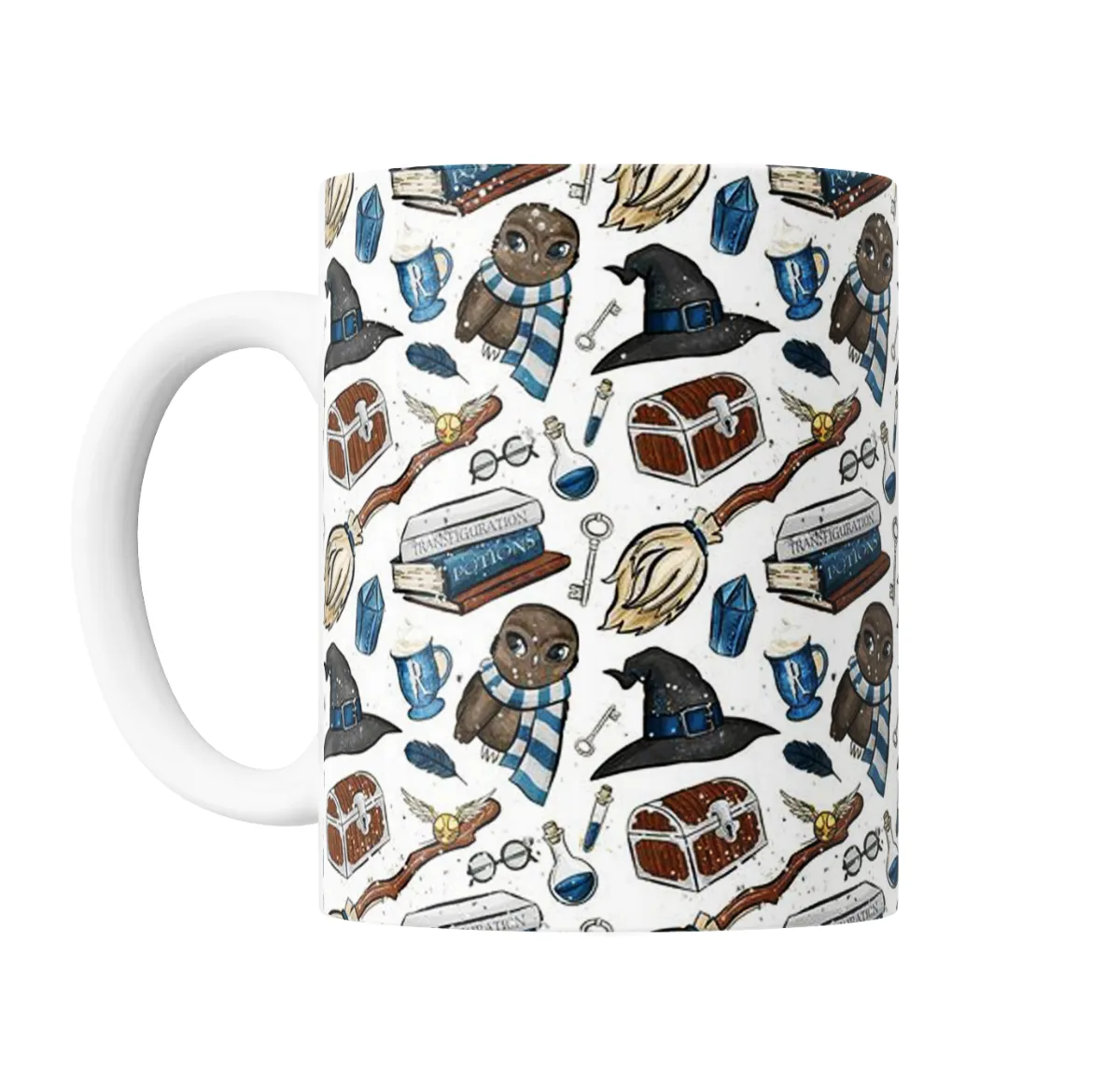 Taza de Cerámica Harry Potter Ravenclaw Patrón Mágico - vista 2