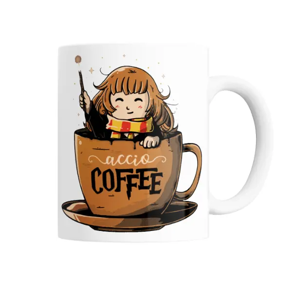 Taza de Cerámica Harry Potter Hermione Accio Coffee