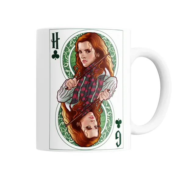 Taza de Cerámica Harry Potter Hermione Carta de Trébol