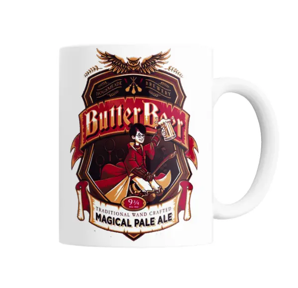 Taza de Cerámica Harry Potter Objetos Mágicos Gris