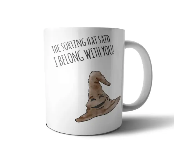 Taza de Cerámica Harry Potter Sombrero Seleccionador I Belong With You