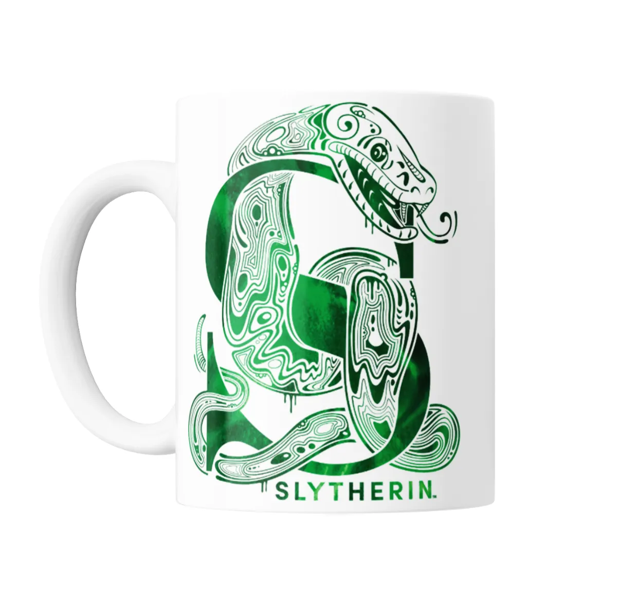 Taza de Cerámica Harry Potter Slytherin Serpiente Verde - vista 2