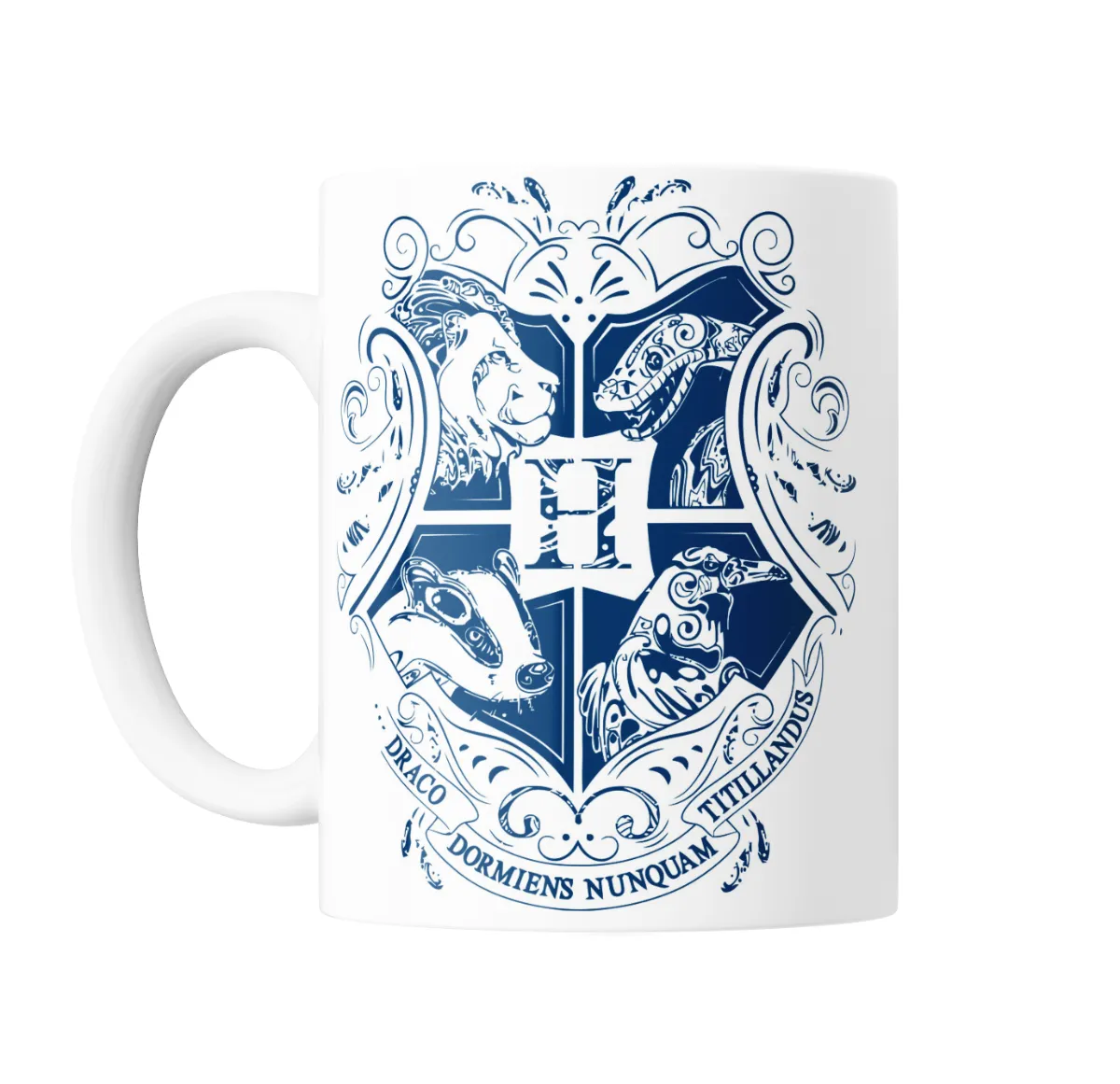 Taza de Cerámica Harry Potter Escudo de Hogwarts Azul - vista 2