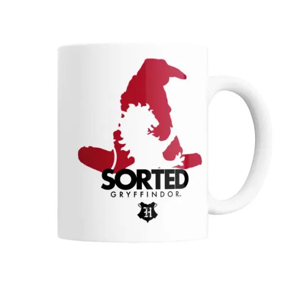 Taza de Cerámica Harry Potter Sorting Hat Gryffindor Sorted