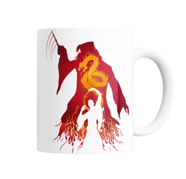 Taza de Cerámica Harry Potter Dumbledore y Fénix
