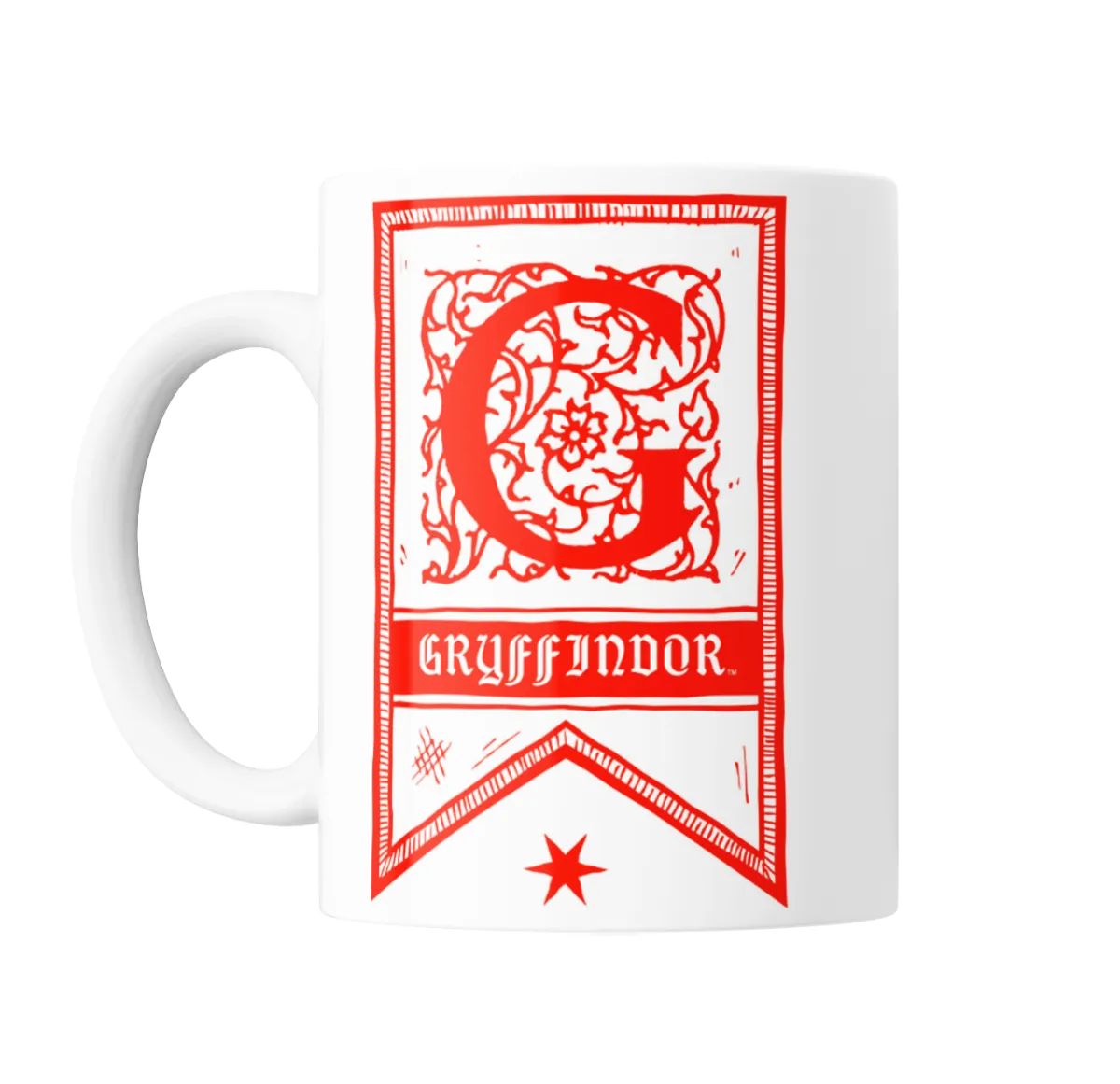 Taza de Cerámica Harry Potter Gryffindor Estandarte Rojo - vista 2