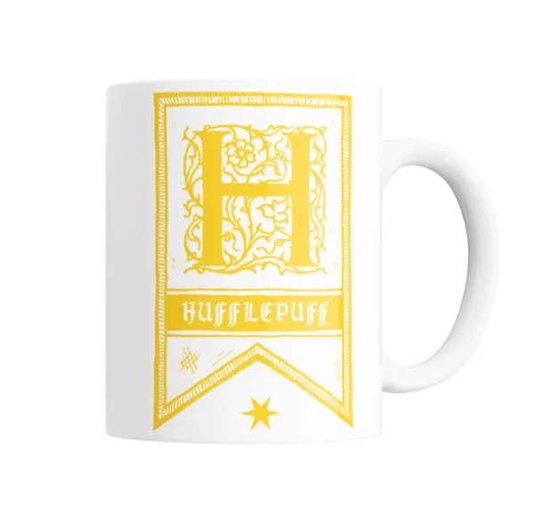 Taza de Cerámica Harry Potter Hufflepuff Estandarte