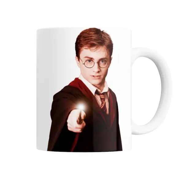 Taza de Cerámica Harry Potter con Varita Mágica
