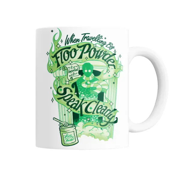 Taza de Cerámica Harry Potter Floo Powder Hablar Claro