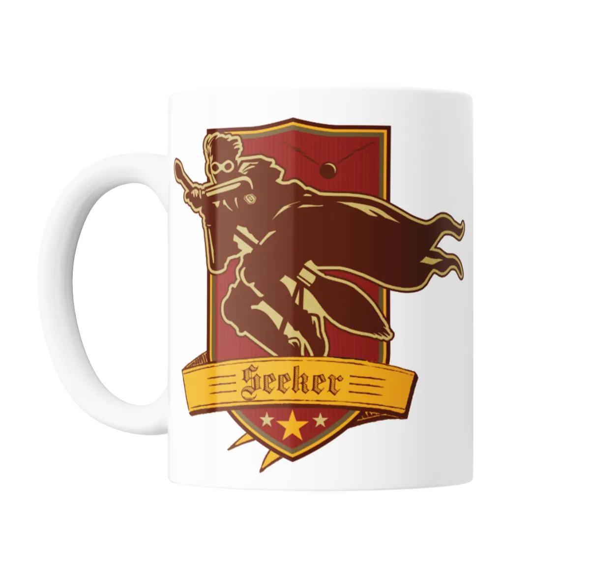 Taza de Cerámica Harry Potter Seeker Quidditch Escudo Gryffindor - vista 2