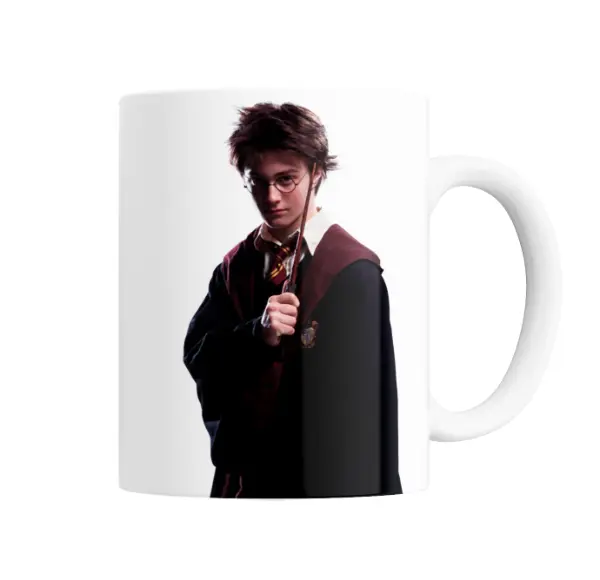 Taza de Cerámica Harry Potter con Varita y Uniforme de Gryffindor