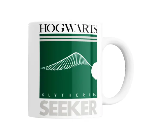 Taza de Cerámica Harry Potter Slytherin Seeker Snitch