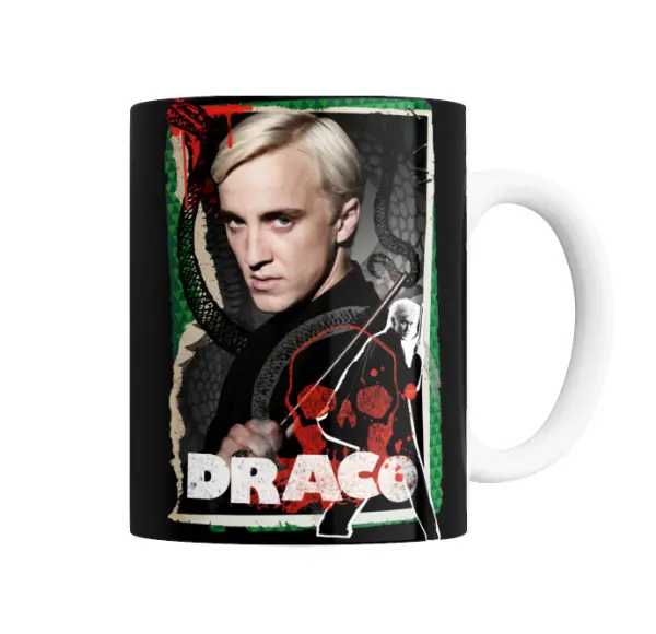 Taza de Cerámica Harry Potter Draco Malfoy Serpiente