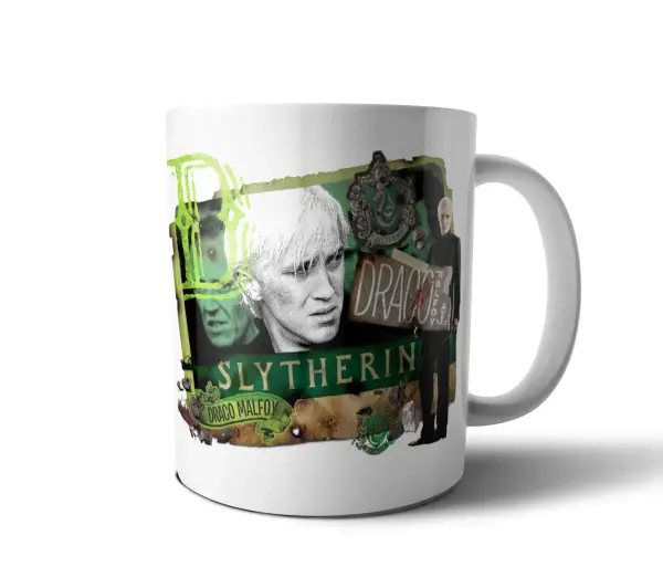 Taza de Cerámica Harry Potter Draco Malfoy Slytherin