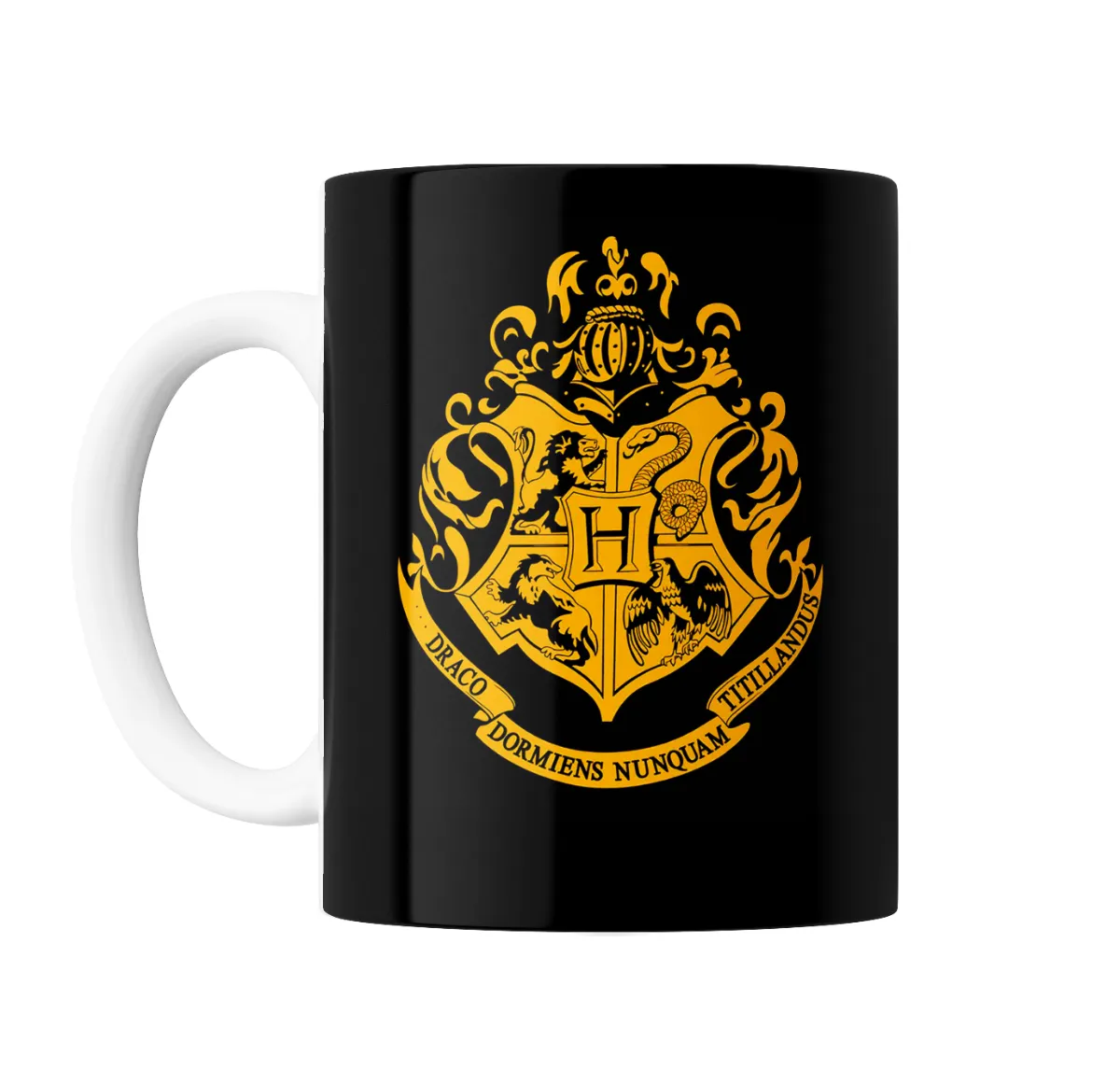 Taza de Cerámica Harry Potter Escudo de Hogwarts Dorado - vista 2