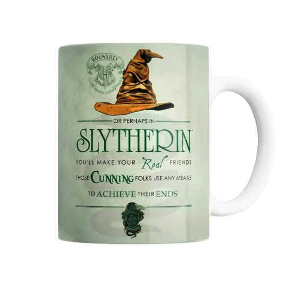 Taza de Cerámica Harry Potter Sombrero Seleccionador Slytherin