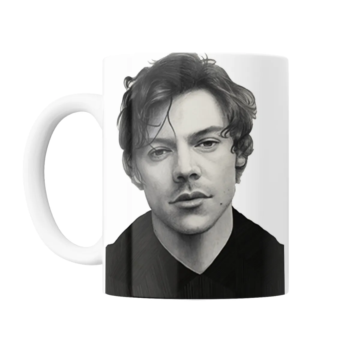 Taza de Cerámica Harry Styles Retrato a Lápiz - vista 2