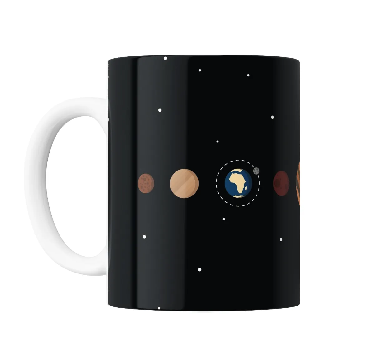 Taza de Cerámica Sistema Solar Planetas Espacio - vista 2