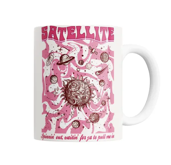 Taza de Cerámica Harry Styles Satellite Planetas