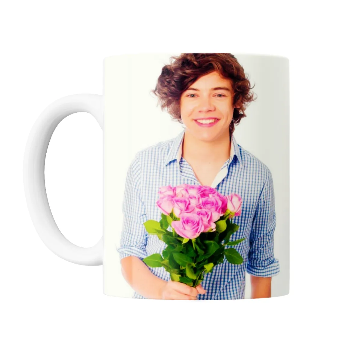 Taza de Cerámica Harry Styles con Ramo de Rosas - vista 2