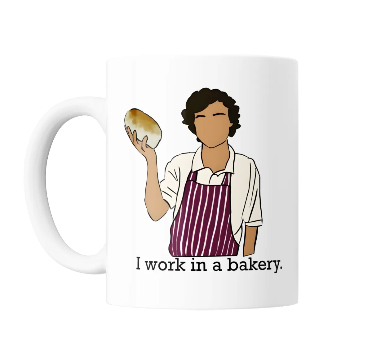 Taza de Cerámica Harry Styles Panadero I Work in a Bakery - vista 2